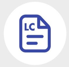 Icono de una papel con las iniciales L y C de lenguaje claro para noticias sobre autismo en formato accesible.